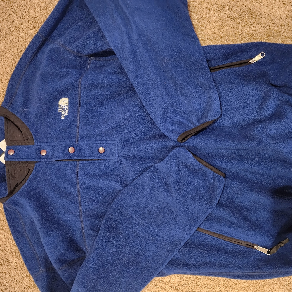 The North Face Men's Blue Fleece Jacket VINTAGE FLEECE